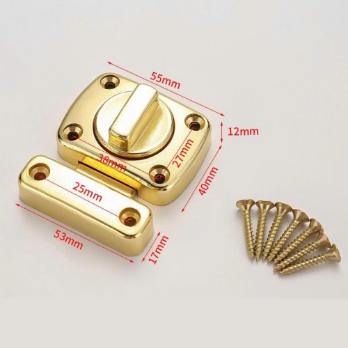 Chốt Khóa Cửa Hợp Kim Kẽm Cao Cấp, Chốt Xoay An Toàn Cho Cửa Gỗ, Cửa Phòng Ngủ CC002