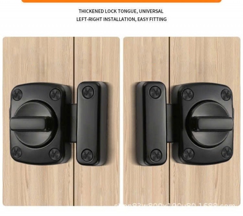Chốt Khóa Cửa Hợp Kim Kẽm Cao Cấp, Chốt Xoay An Toàn Cho Cửa Gỗ, Cửa Phòng Ngủ CC002