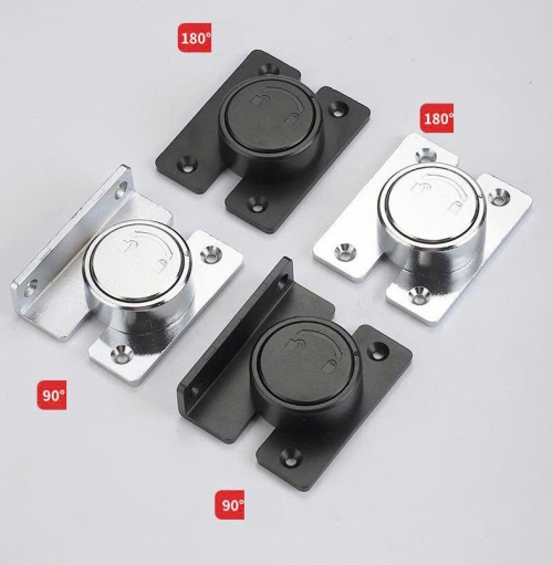 Chốt Khóa Xoay Cửa Hợp Kim Kẽm, Khóa Cửa Tủ Cửa Lùa Chắc Chắn CC001
