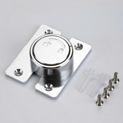 Chốt Khóa Xoay Cửa Hợp Kim Kẽm, Khóa Cửa Tủ Cửa Lùa Chắc Chắn CC001
