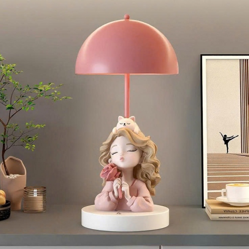 Đèn để bàn hình cô gái decor trang trí 014