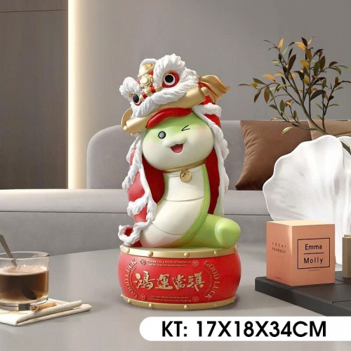 Đồ decor trang trí hình con rắn sang trọng cao cấp 020