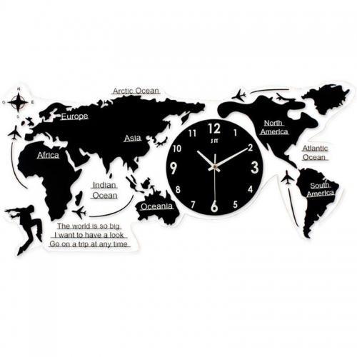 Đồng hồ treo tường các châu lục thế giới 093