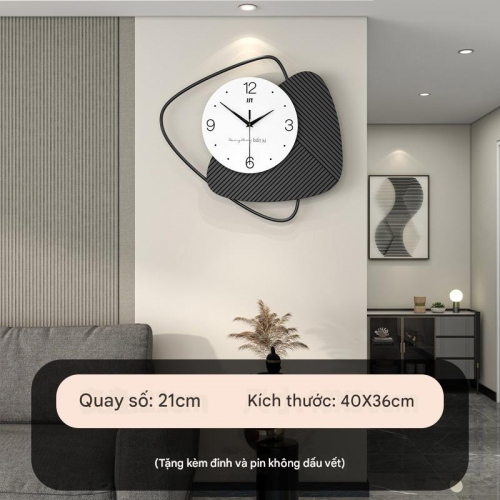 Đồng hồ treo tường đơn giản trang trí phòng khách DH377