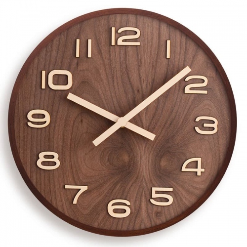 Đồng hồ treo tường gỗ đơn giản 159