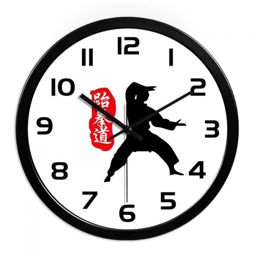 Đồng hồ treo tường hình Võ Quán Taekwondo nghệ thuật 151