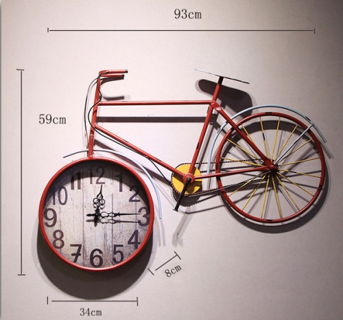 Đồng hồ treo tường hình xe đạp retro 068