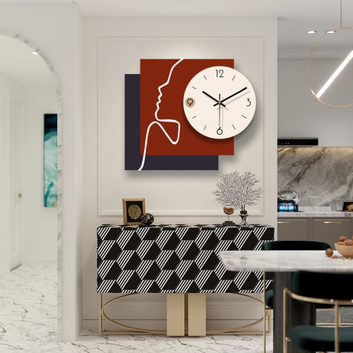 Đồng hồ treo tường phong cách tối giản sang trọng DH375