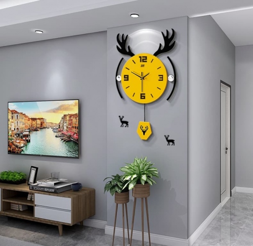 Đồng hồ treo tường trang trí phòng khách 123