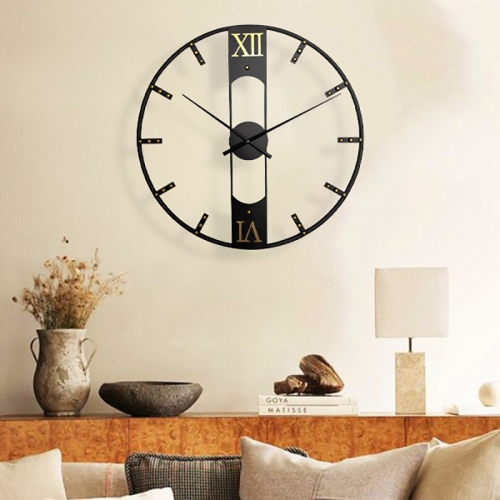 Đồng hồ treo tường trang trí phòng khách đơn giản 340