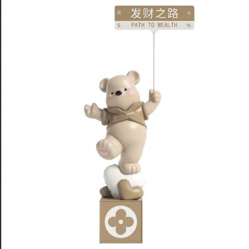 Gấu decor trang trí chào mừng trước cửa hàng có tích hợp bluetooth 008