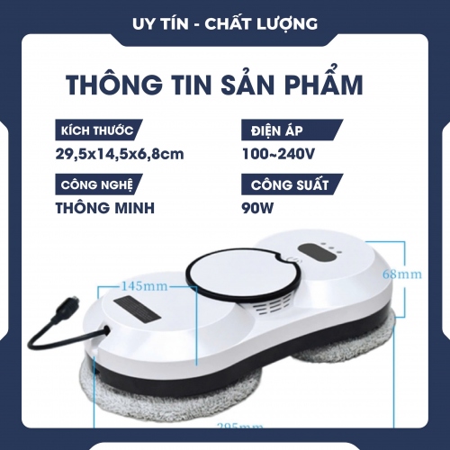 HCR-02 Robot thông minh lau kính tự động vệ sinh nhà cửa hiệu quả