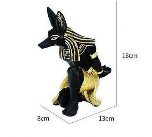 Kệ để rượu decor trang trí tượng thần Anubis ngồi canh gác Ai Cập cao cấp 043
