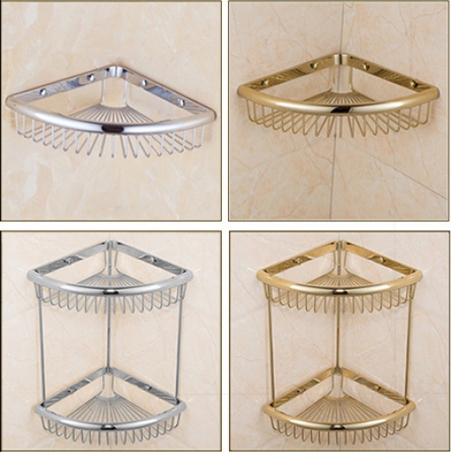 KG001 - Kệ góc phòng tắm hình tam giác cổ điển