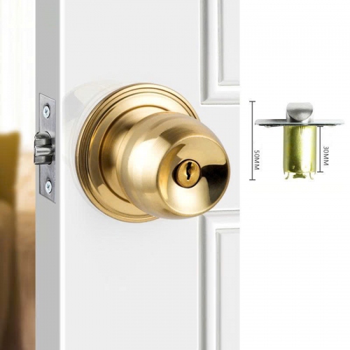 Khóa cửa tay nắm tròn bền đẹp an toàn cho mọi cửa 162