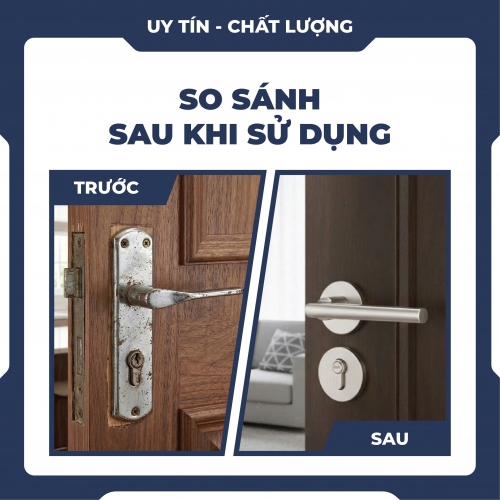 Khóa tay gạt gắn cửa phòng ngủ KCSP004