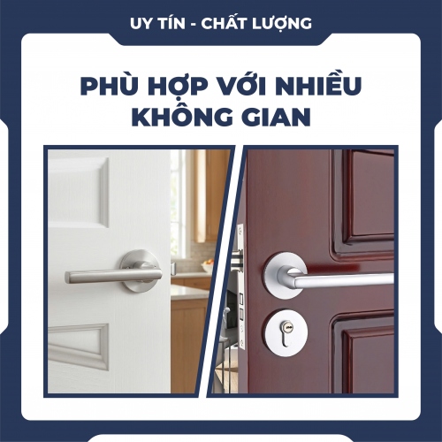Khóa tay gạt gắn cửa phòng ngủ KCSP004