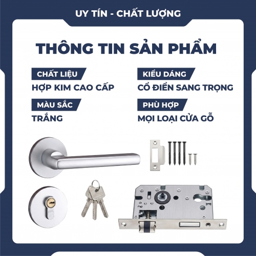 Khóa tay gạt gắn cửa phòng ngủ KCSP004
