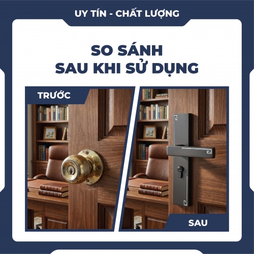 Khóa tay gạt hợp kim nhôm cao cấp KCSP002