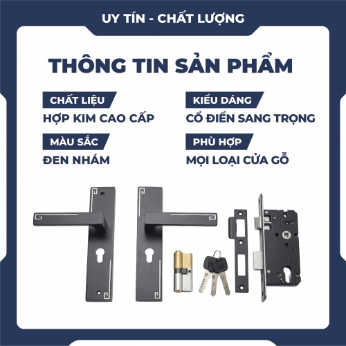 Khóa tay gạt hợp kim nhôm cao cấp KCSP002
