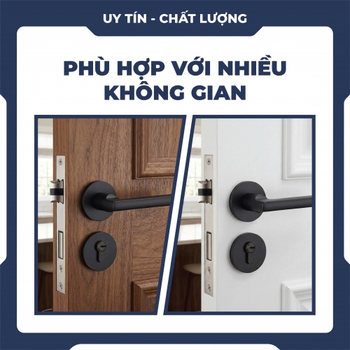 Khóa tay gạt phòng ngủ bằng hợp kim nhôm KCSP009