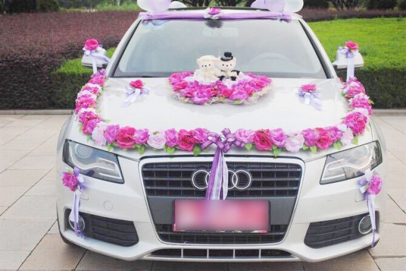 Cửa hàng chuyên bán các loại hoa trang trí xe cưới gắn xe hơi ô tô ...