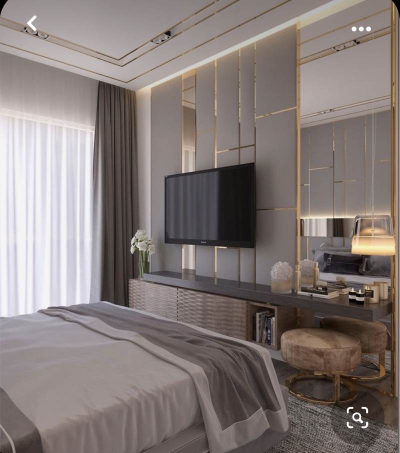 Thiết kế nội thất phòng ngủ phong cách hiện đại mới