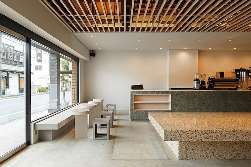 Thiết kế nội thất quán cafe phong cách Nhật tối giản 092