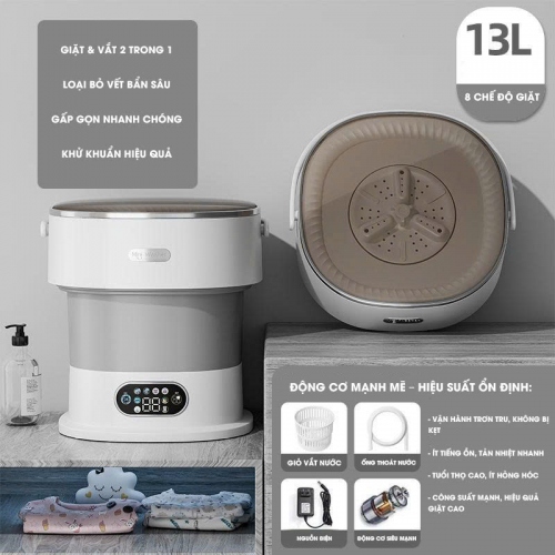 Máy giặt gấp đa năng dùng để giặt đồ lót, tất, quần áo trẻ em MG001