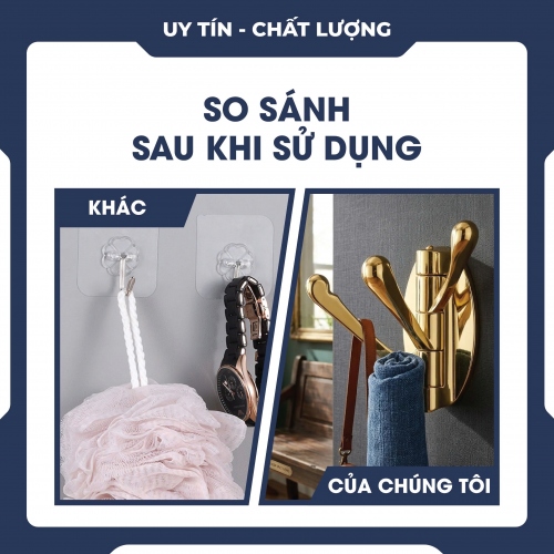Móc đơn xoay móc quần áo nhà bếp phòng tắm khăn vệ sinh MTSP003