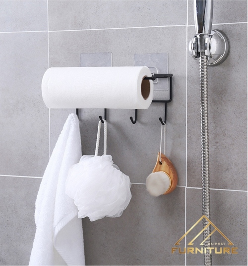 Phụ kiện nhà tắm móc sắt khăn, giấy vệ sinh 001