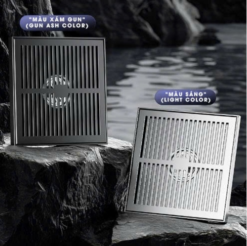 Nắp thoát nước sàn khử mùi ngoài trời thép không gỉ 304 cao cấp 037