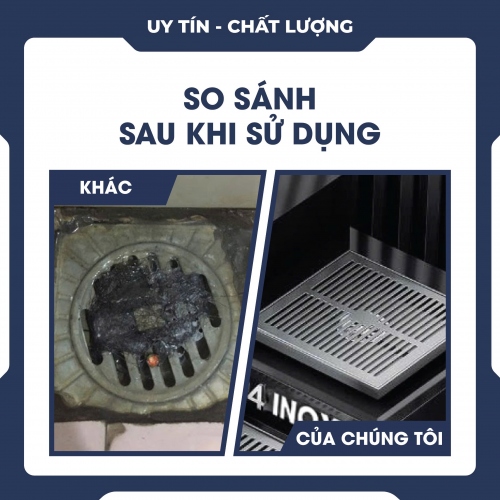 Nắp thoát nước sàn khử mùi ngoài trời thép không gỉ 304 cao cấp 037