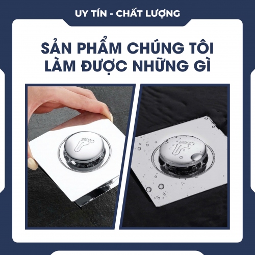 Nắp thoát sàn lõi lò xo chóng mùi tiện lợi vệ sinh 038