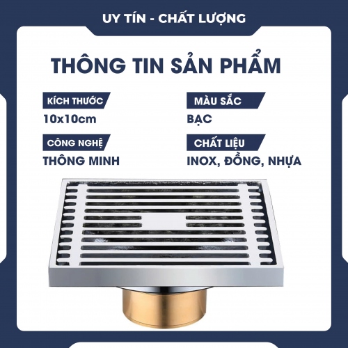 Nắp thoát sàn thông minh chống mùi và côn trùng 026