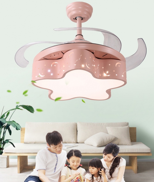 Quạt trần có đèn phòng ngủ trẻ em ngôi sao xinh xắn 42 inch 052
