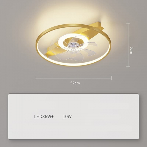 Quạt trần đèn thiết kế nghệ thuật tối giản 101