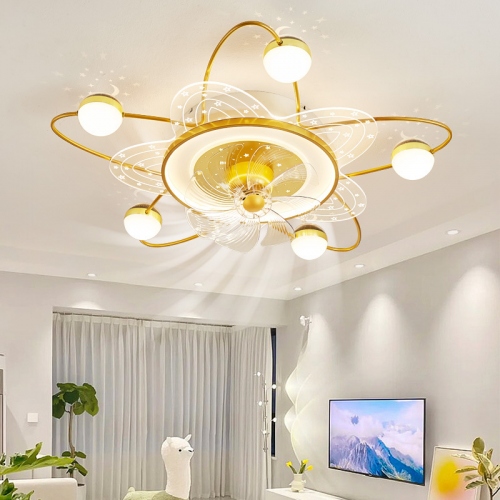 Quạt trần đèn trang trí hiện đại cao cấp thiết kế sang trọng QTDOR179