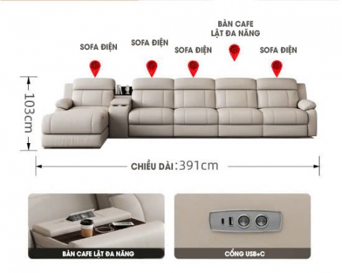 SFD038 - Sofa điện phiên bản Champion Flagship Edition