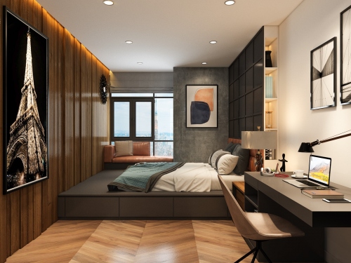 Thiết kế nội thất căn hộ penthouse sang trọng 067