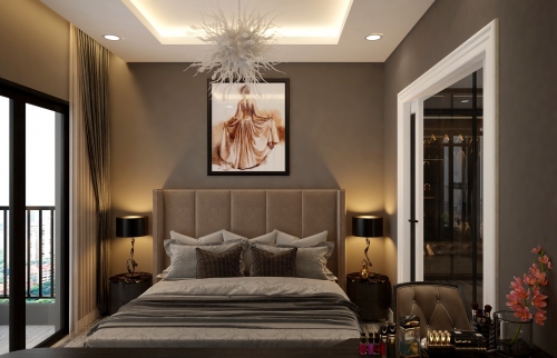 Thiết kế nội thất phòng ngủ phong cách tối giản hiện đại