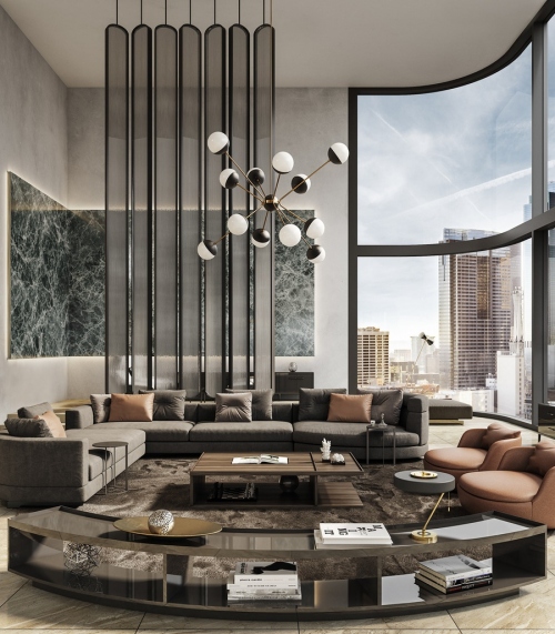 Thiết kế thi công nội thất căn hộ penthouse 007