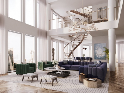 Thiết kế thi công nội thất căn hộ penthouse 007