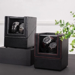 0209 Hộp đựng đồng hồ cơ 2 xoay có đèn led