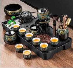 Bộ bàn trà mini tráng men bằng sứ họa...
