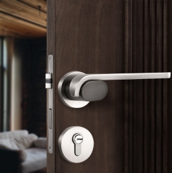 Bộ Khóa Cửa Inox 304 Tay Gạt Chống Trộm, Lắp Đặt Dễ Dàng