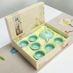 Bộ tách trà sứ Cá Chép 3D cao cấp 0013