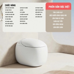 Bồn cầu thông minh cao cấp tích hợp AI nhận diện giọng nói điều...
