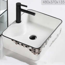 Chậu rửa mặt lavabo đặt bàn vuông Tora...