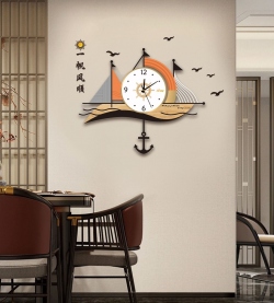 Đồng hồ treo tường decor hình chiếc thuyền 352